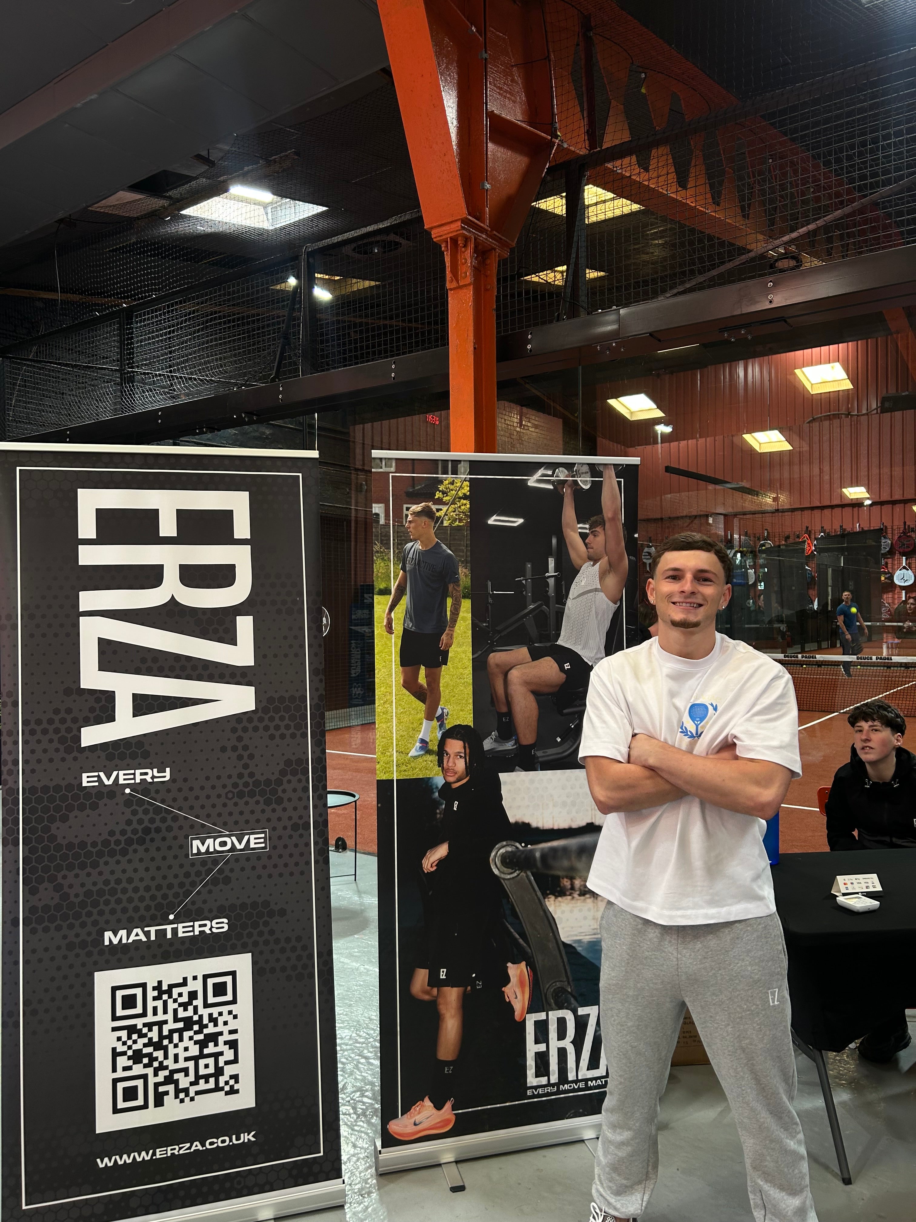 Erza Graphic Padel T Shirt White