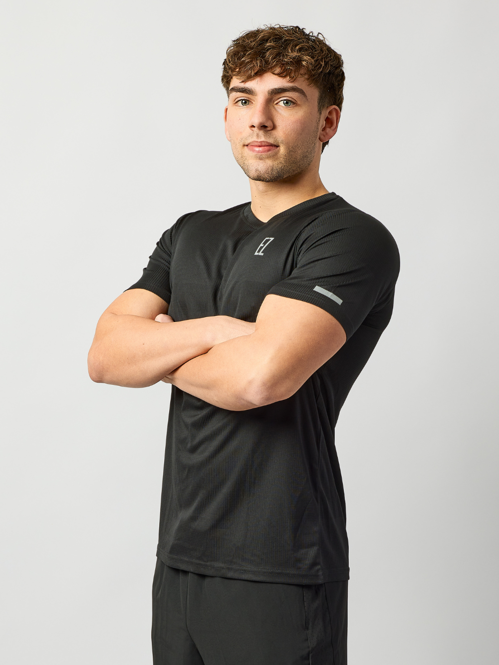 'EZ' Active Tee in Black