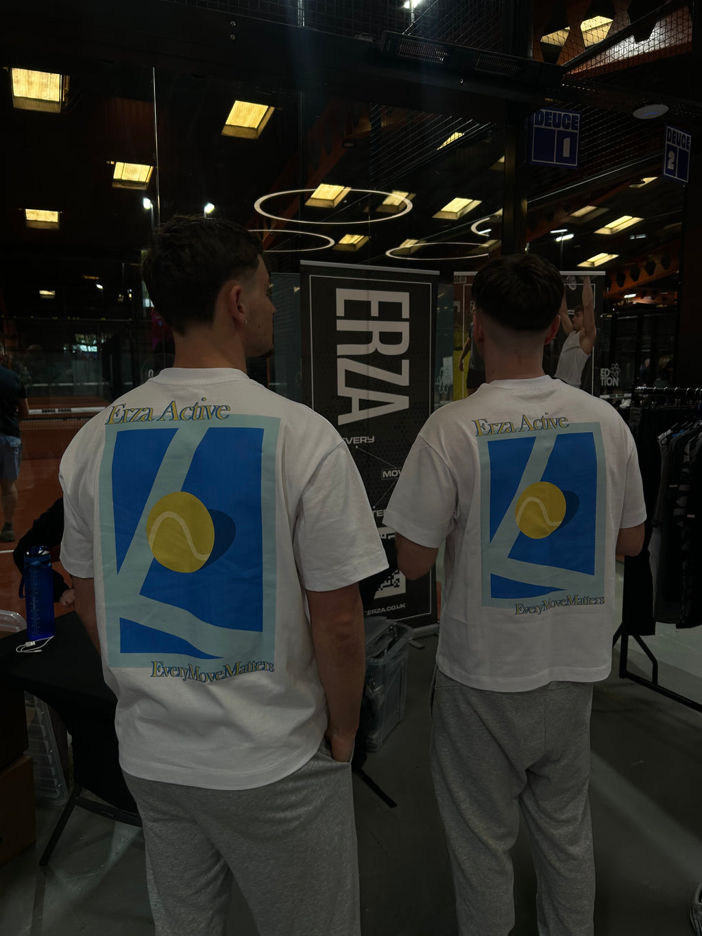 Erza Graphic Padel T Shirt White