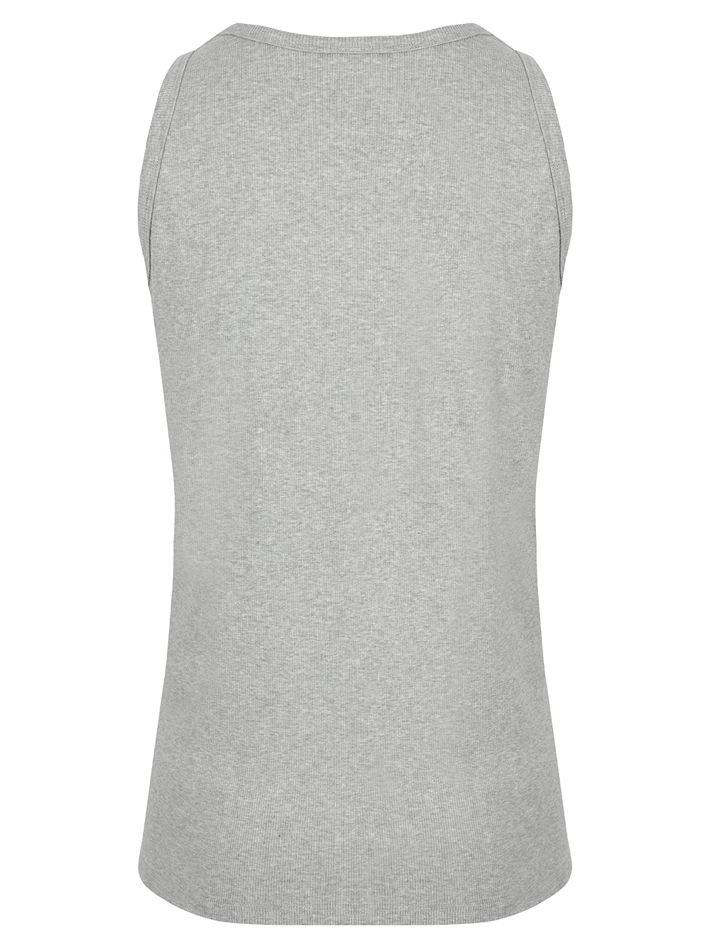 Ribbed Vest In Grey