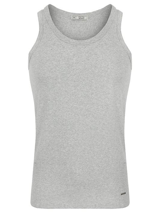 Ribbed Vest In Grey