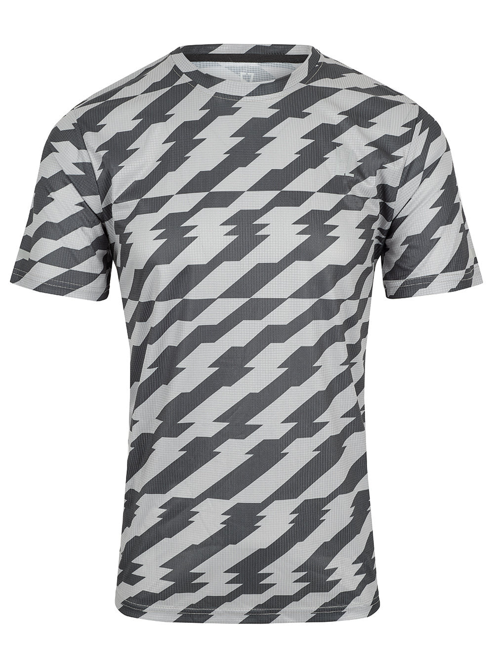 'EZ' Active Tee in Glitch Grey/Black
