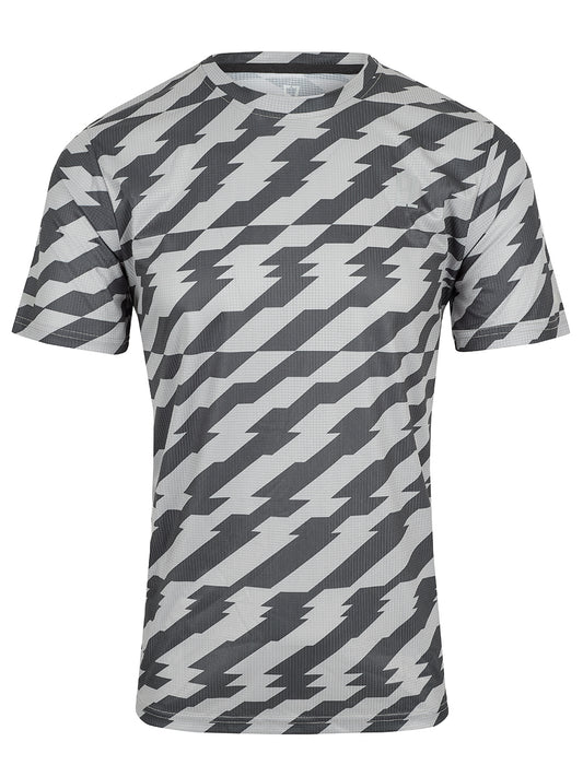 Glitch Active Tee in Black/Grey