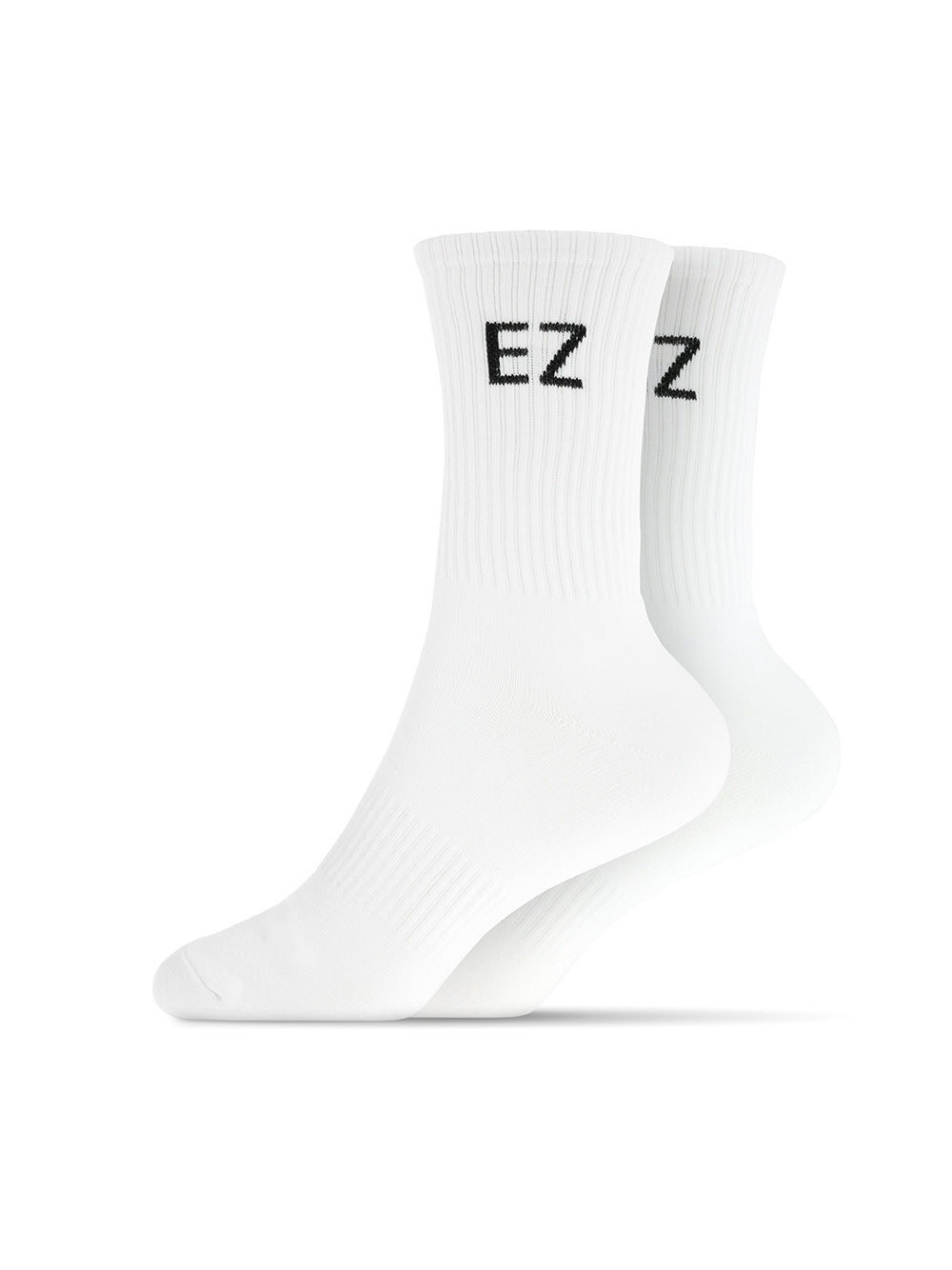 ‘EZ’ Cotton Everyday Socks White Pack Of 3