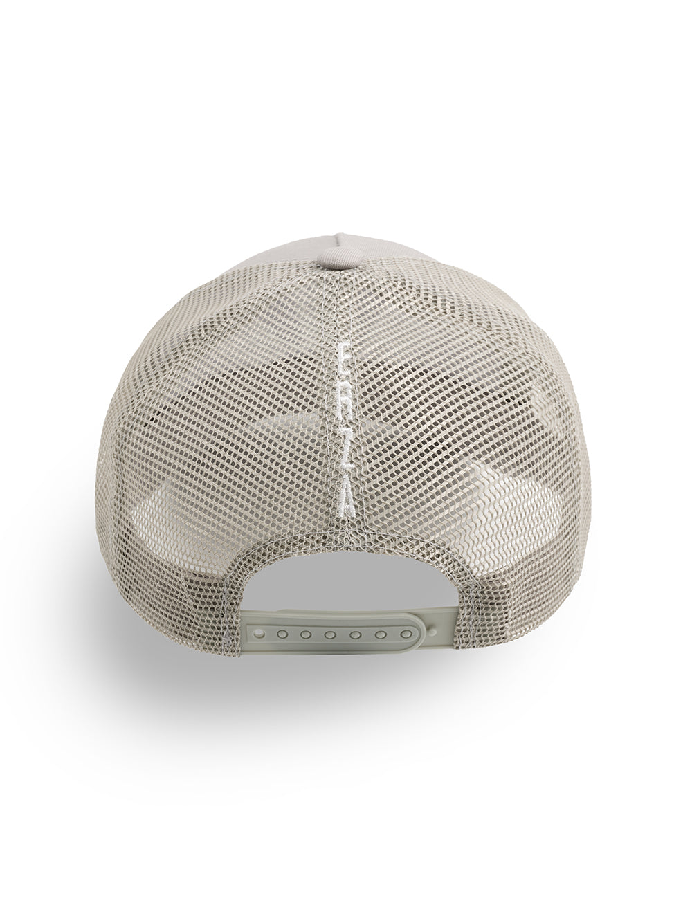 Grey Trucker Cap Triple ‘EZ’ White Stitch