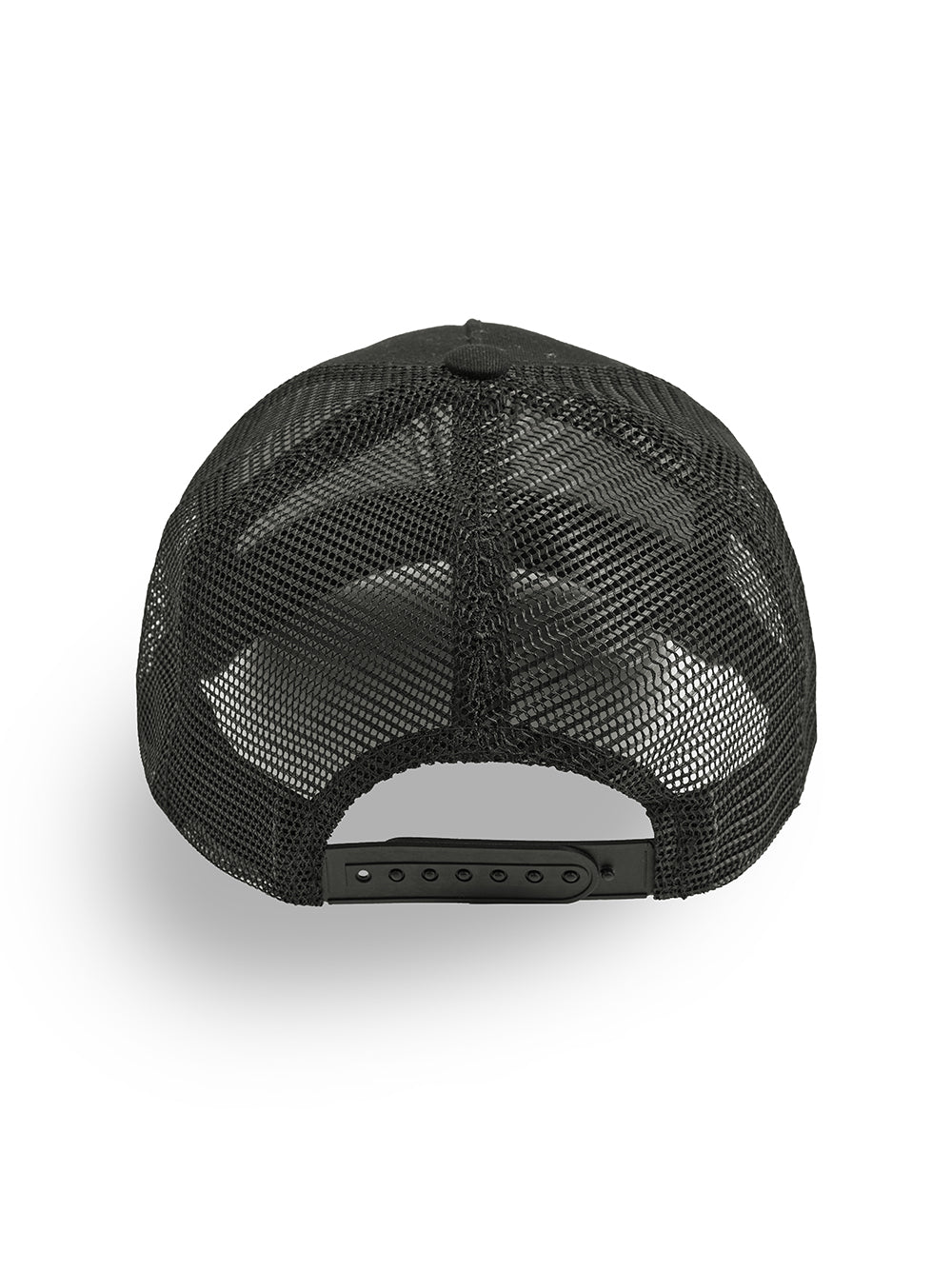 Black Trucker Cap ‘EZ’ Black Stitch