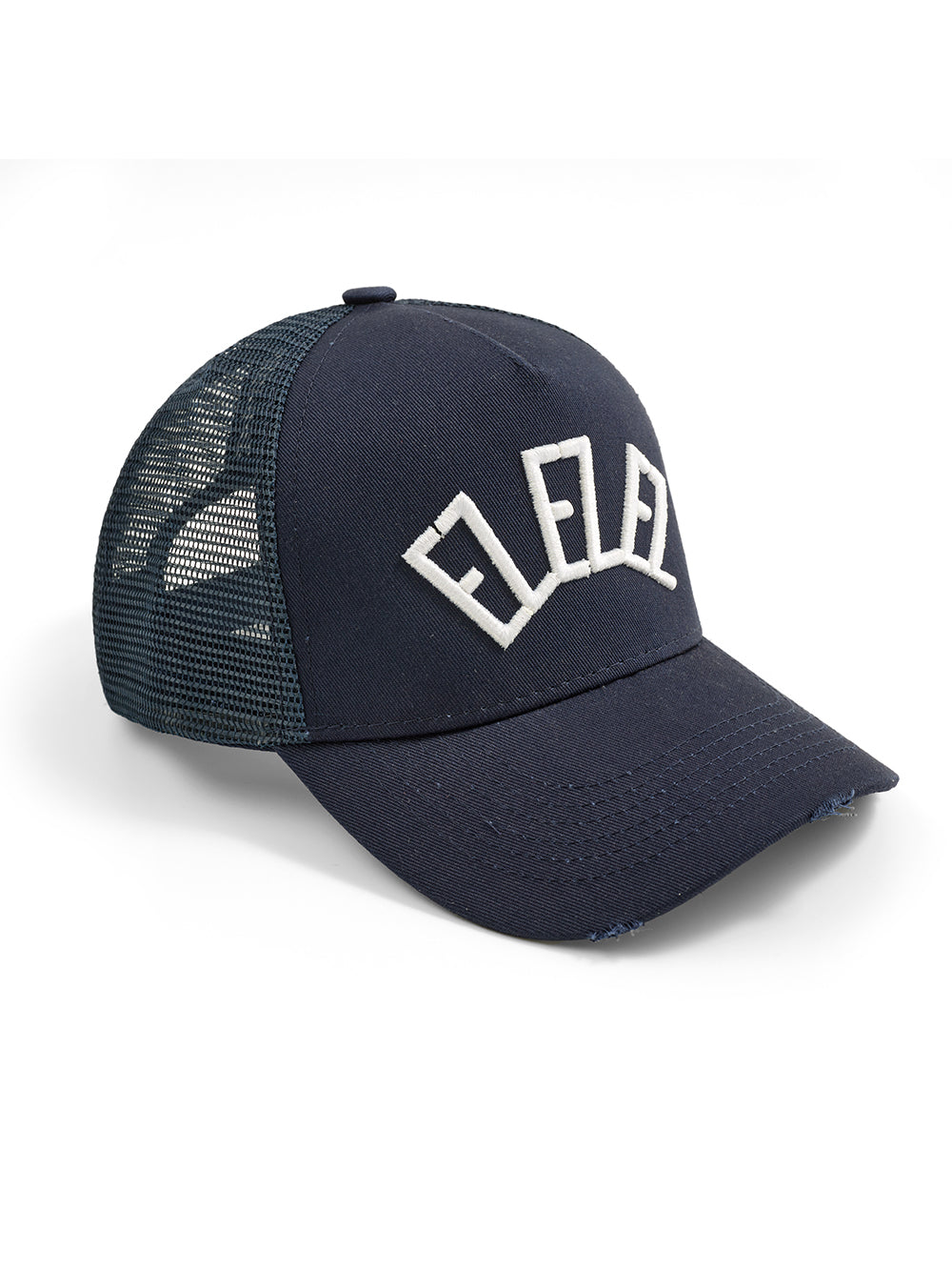 Navy Trucker Cap Triple ‘EZ’ White Stitch
