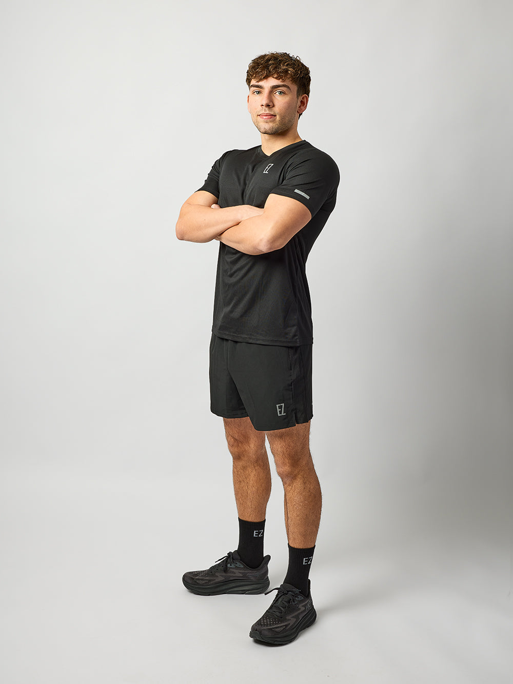 'EZ' Active Tee in Black