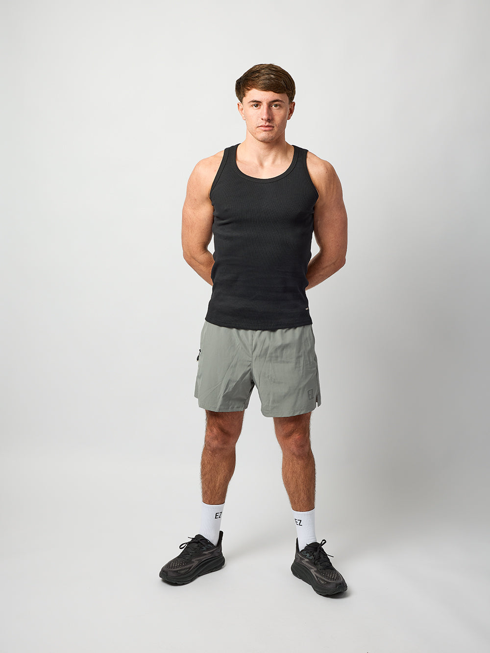 Ribbed Vest In Black